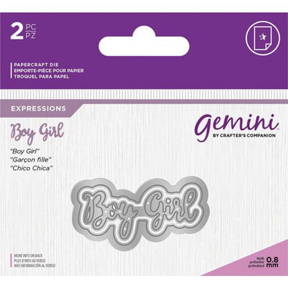 Gemini Boy Girl 2 Piece Die Set
