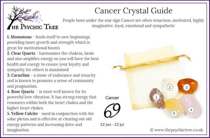 Cancer - Sign Of The Zodiac Healing Crystal Pack