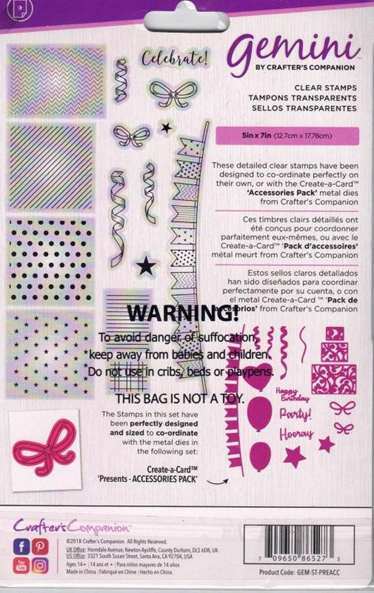 Gemini Clear Stamps - Presents Accessories