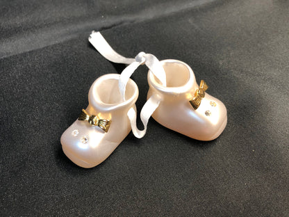 Babys First Christmas / Christening Personalised Baby Booties Hanging Ornament ~ Gift ~ Decoration