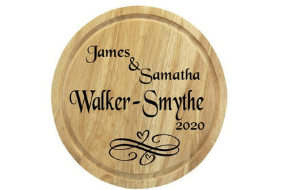 Apollo Rubberwood Round Bread Board, Wood, Brown, 25.2 x 12.9 x 0.5 cm, 6875