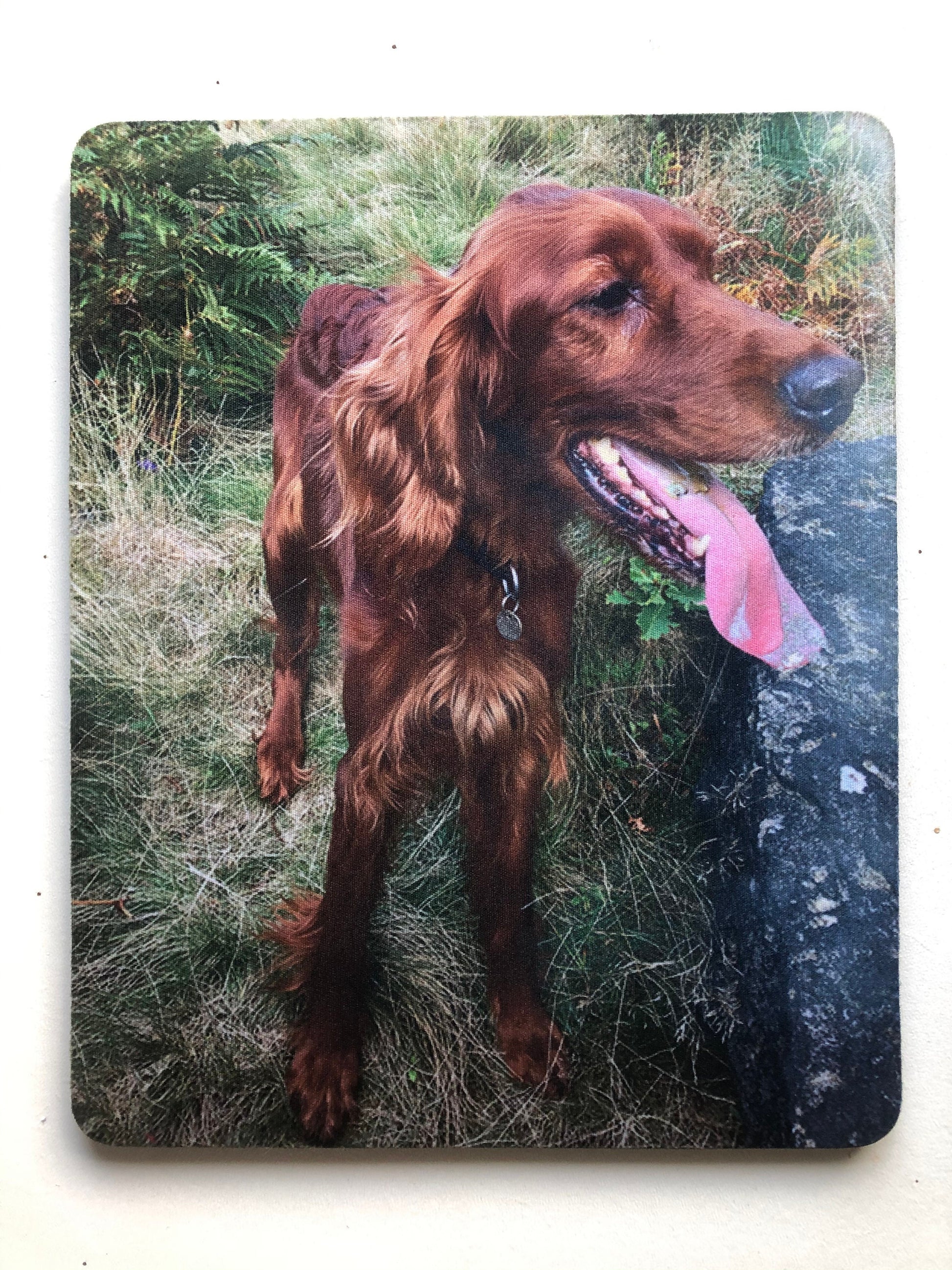 Personalised Mouse Mat ~ Photo Logo Message