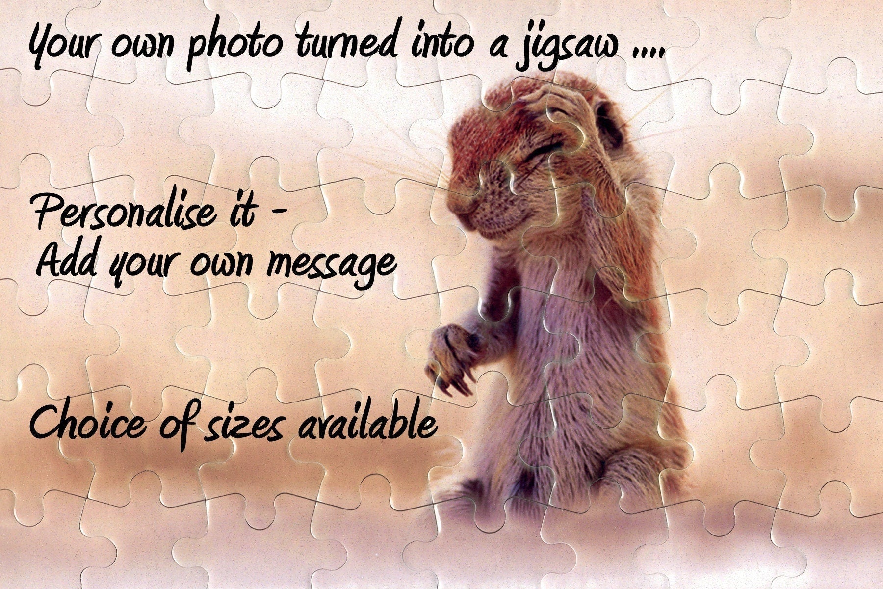 Personalised Photo Jigsaw ~ Christmas, Birthdays, Baby, Weddings, Holidays