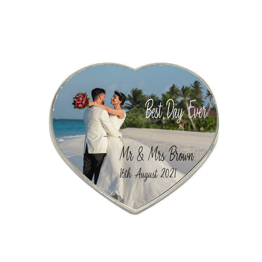 Personalised Metal Heart Fridge Magnet