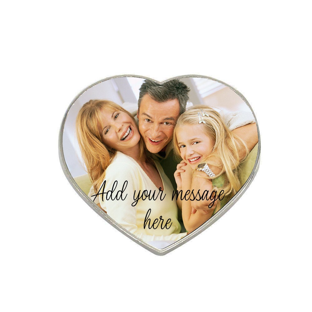 Personalised Metal Heart Fridge Magnet