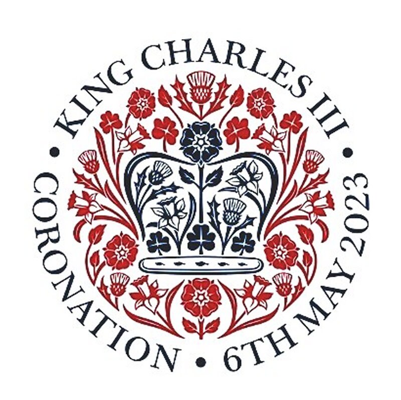 Round King Charles III Coronation Commemorative Coaster - Set of 2