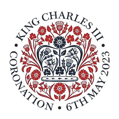 Round King Charles III Coronation Commemorative Coaster - Set of 2
