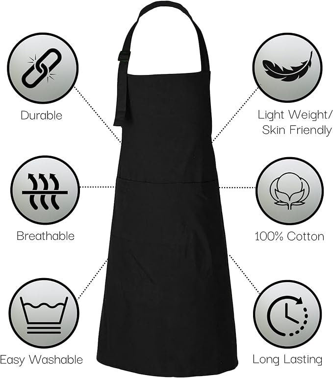 Personalised Printed Cotton Apron With Pockets - Grandma
