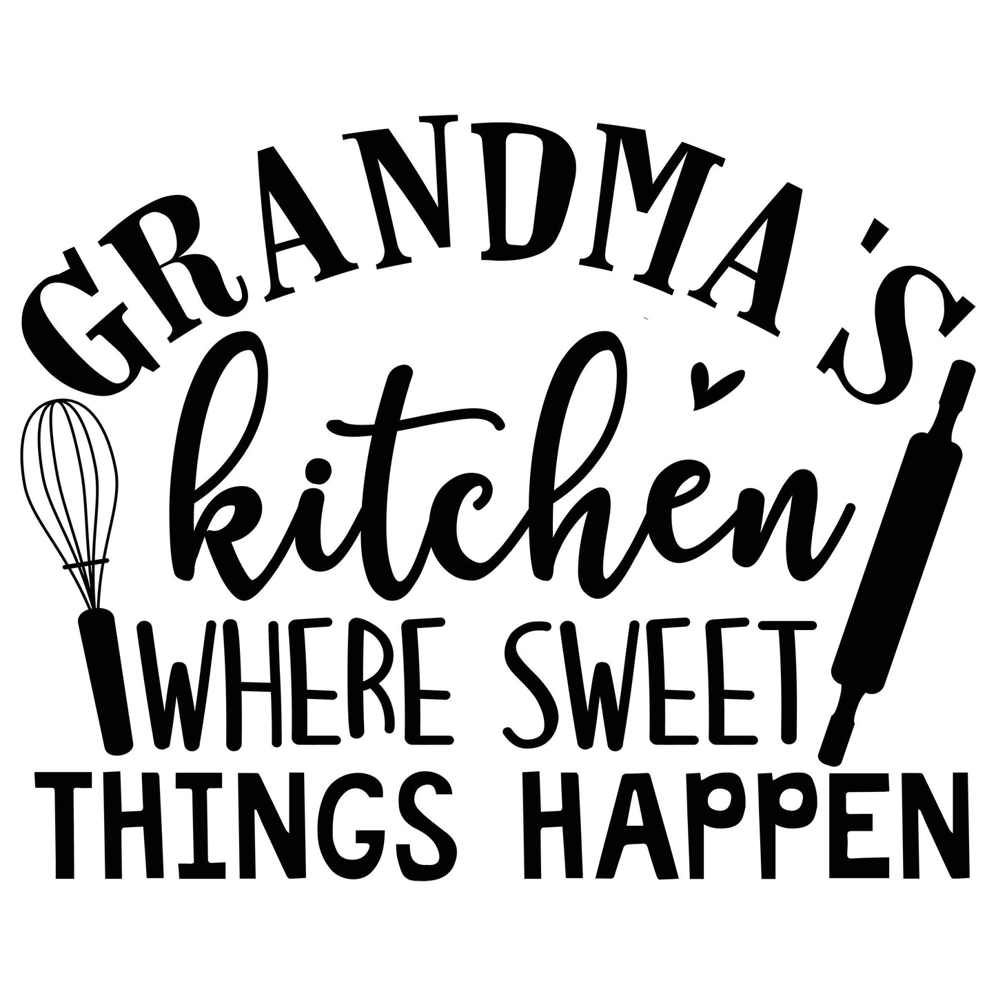 Personalised Printed Cotton Apron With Pockets - Grandma