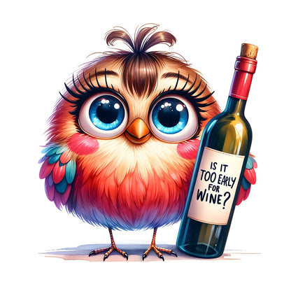 Wine Themed Square Coasters - Is it Too Early For Wine?