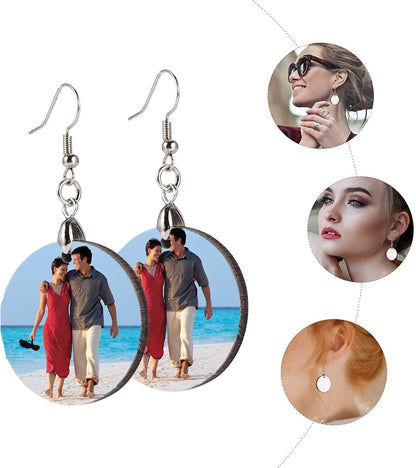 Personalised Photo Pendant Earrings