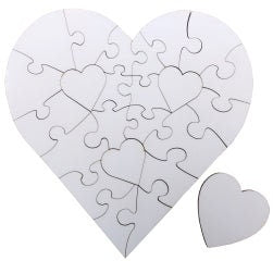 Personalised Wooden Heart Photo Jigsaw ~ Christmas, Birthdays, Baby, Weddings, Holidays