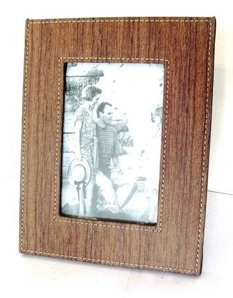 Personalised PU Leather Photo Frame ~ 4" x 6"