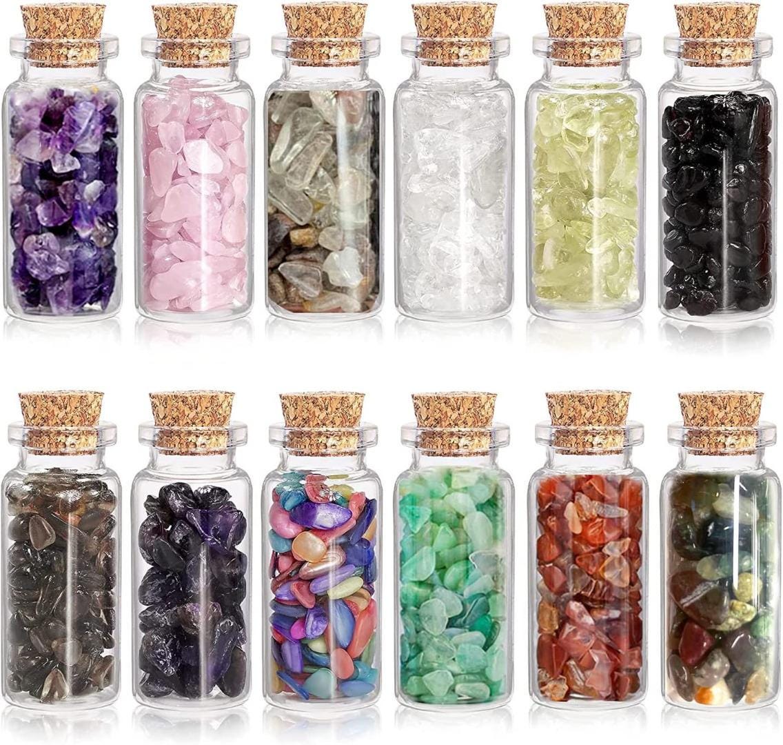 Crystal/Gemstone Wishing/Healing Bottle - Relaxation/meditation/jewellery - Large