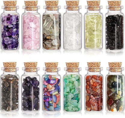 Crystal/Gemstone Wishing/Healing Bottle - Relaxation/meditation/jewellery - Large