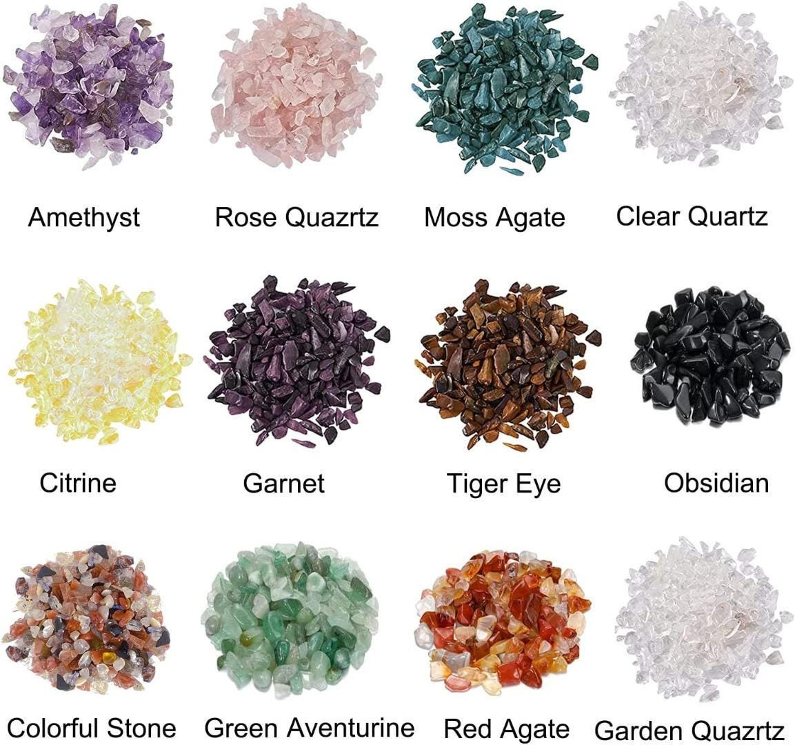 Crystal/Gemstone Wishing/Healing Bottle - Relaxation/meditation/jewellery - Large