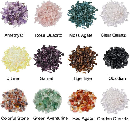 Crystal/Gemstone Wishing/Healing Bottle - Relaxation/meditation/jewellery - Large