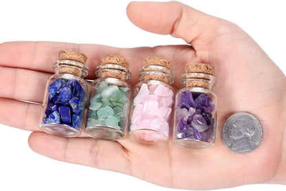 Crystal/Gemstone Wishing/Healing Bottle - Relaxation/meditation/jewellery - Medium