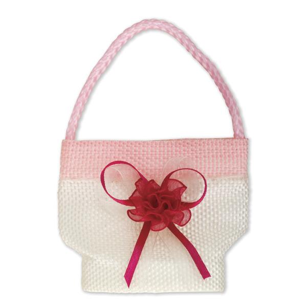 Woven Bucket Bag with Bow