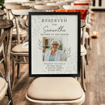 Personalised reserved For Photo Poster Frame