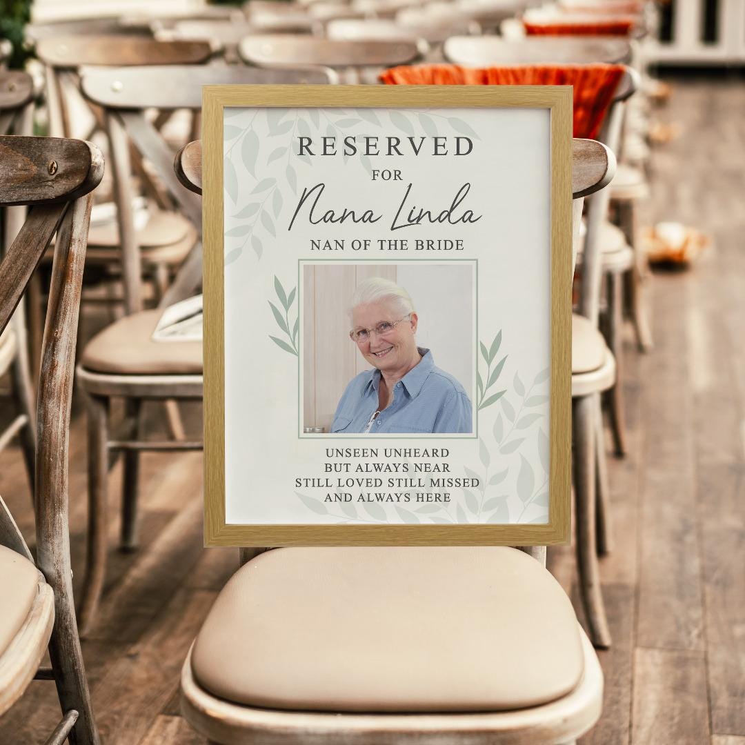 Personalised reserved For Photo Poster Frame