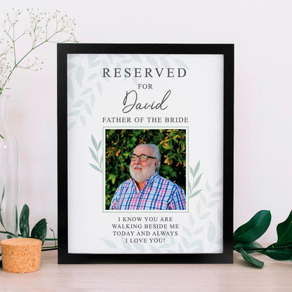 Personalised reserved For Photo Poster Frame
