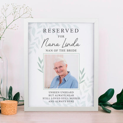 Personalised reserved For Photo Poster Frame