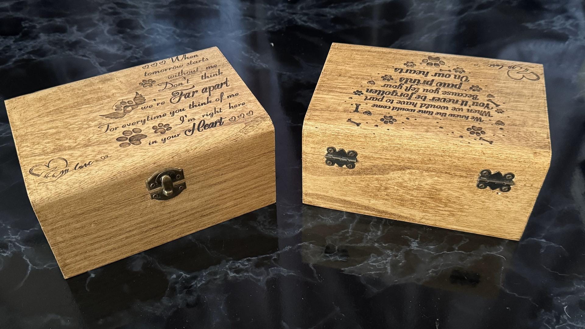 Personalised Pet Memorial Treasure Chest