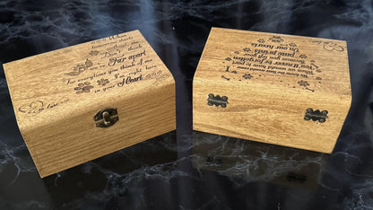 Personalised Pet Memorial Treasure Chest