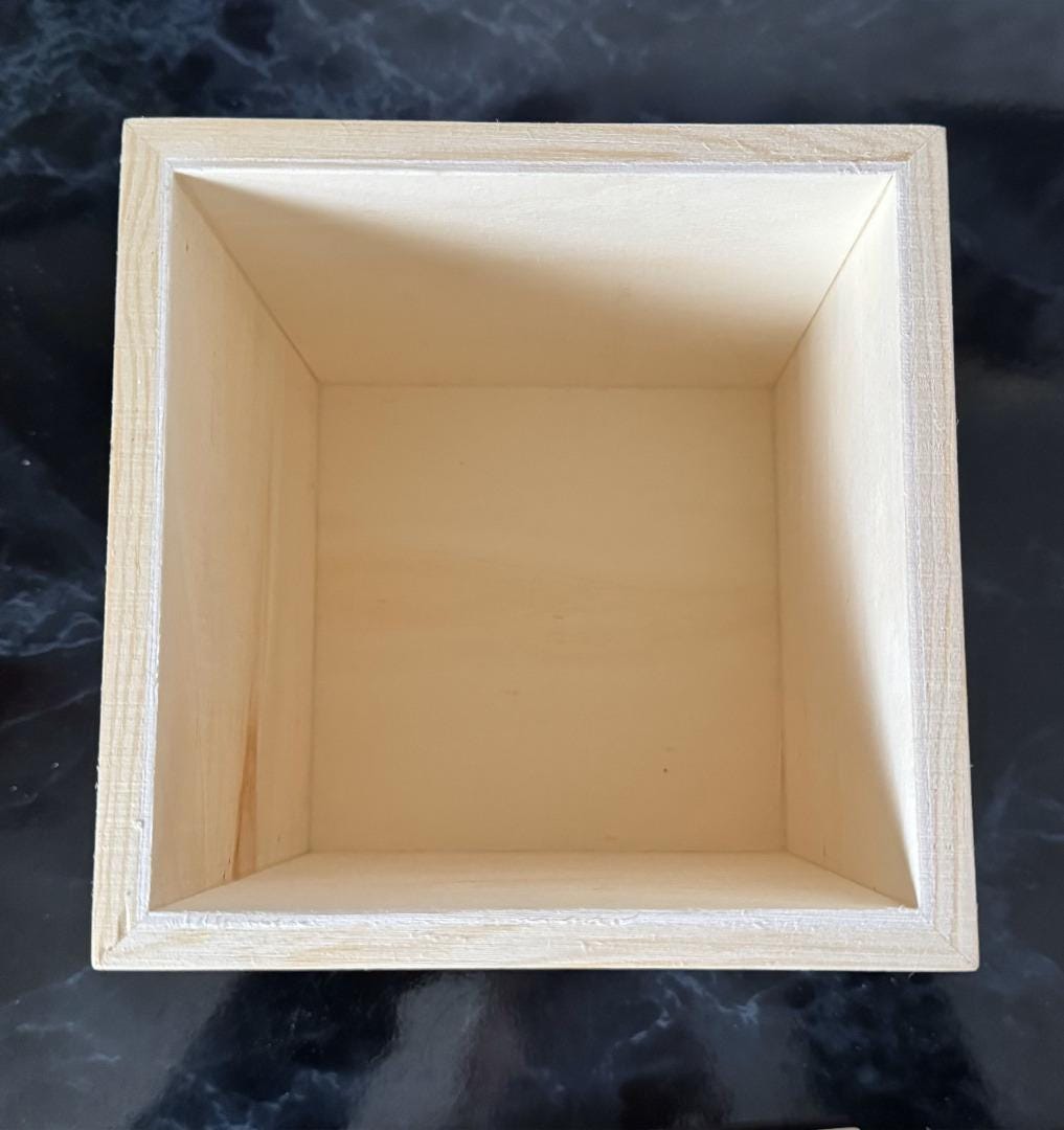 Personalised Set Of 2 Pine Abcd Childs Square Boxes