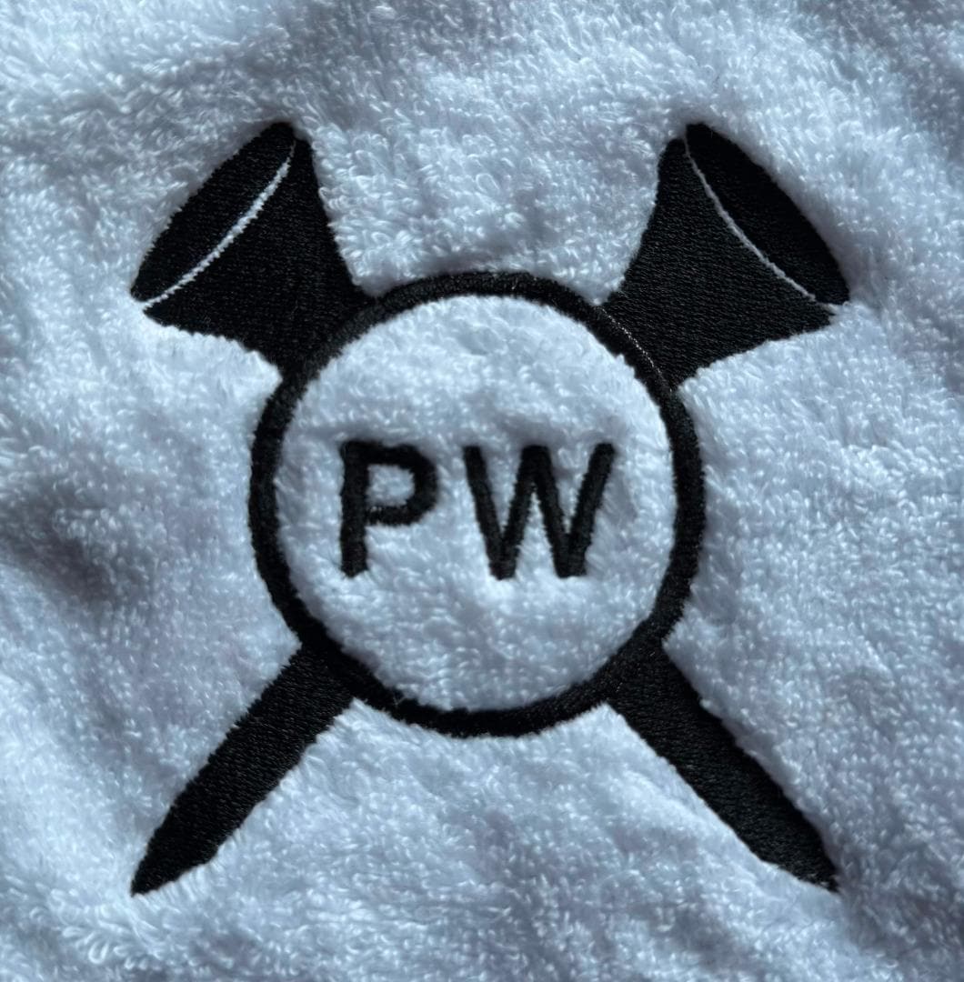 Personalised Luxury Golf Towel - Assorted Colours - Tees Design