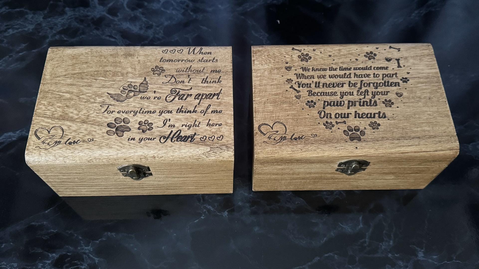 Personalised Pet Memorial Treasure Chest