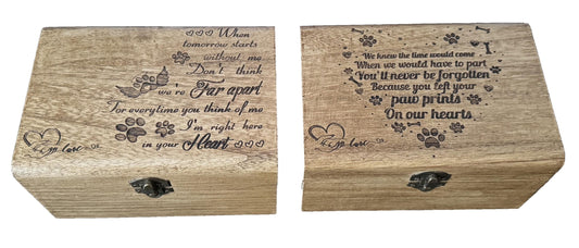 Personalised Pet Memorial Treasure Chest