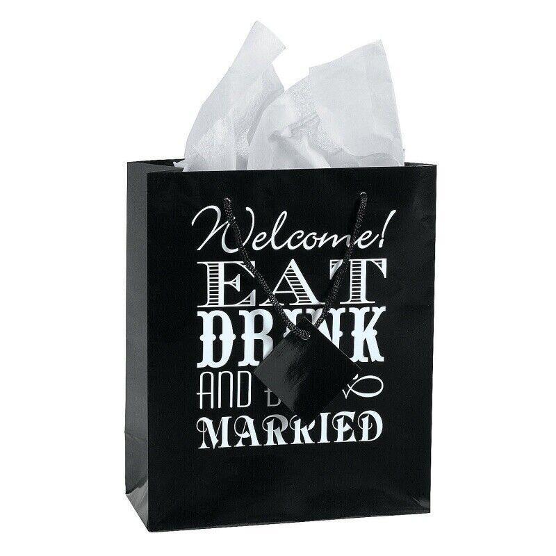Eat Drink & Be Married Gift Bag - Pack Of 12