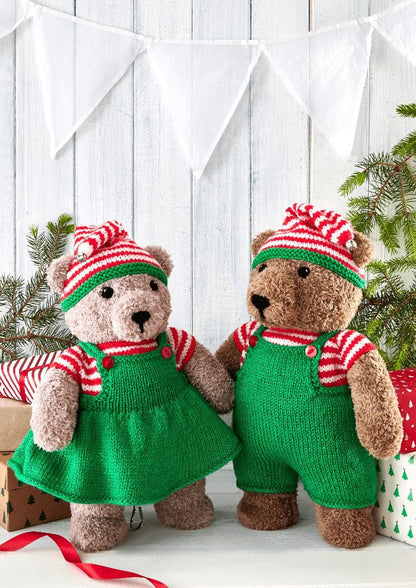 King Cole Pattern Book - Christmas Knits Book 9 - Teddy Bear Costumes