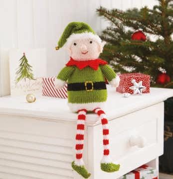 King Cole Christmas Knits Book 4 - Baubles Tea Cosy Cushion Stocking Garland & Shelf Sitters