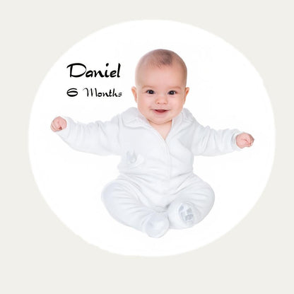 Personalised Circular Fridge Magnet Size 63mm