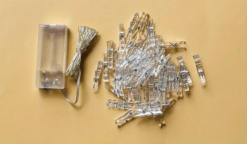 Photo Clip LED String Light, Battery-Powered Fairy Lights