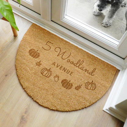 Personalised Pumpkin Doormat