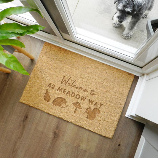 Personalised Pumpkin Doormat