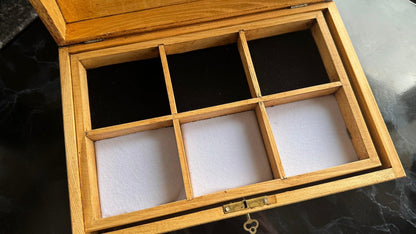 Personalised Antique Pine Style Metal Detectorist's Finds Box