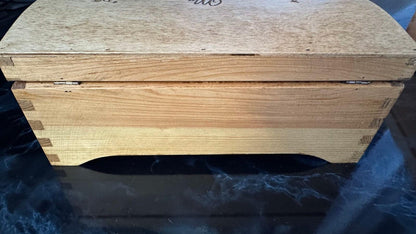 Personalised Antique Pine Style Metal Detectorist's Finds Box