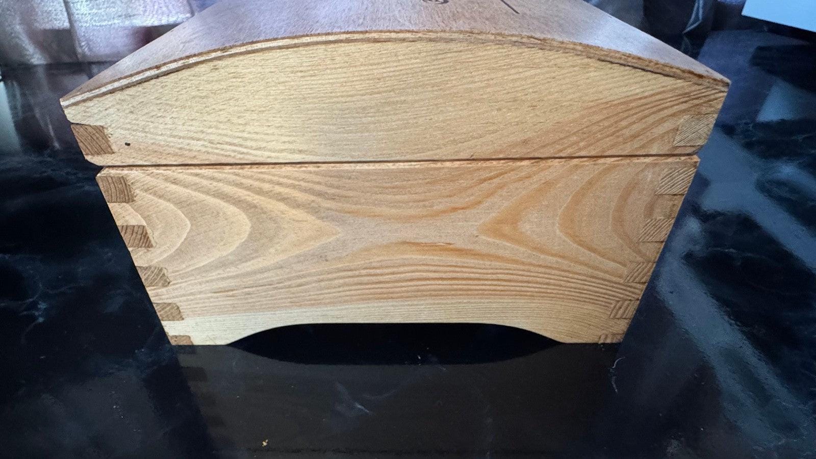 Personalised Antique Pine Style Metal Detectorist's Finds Box