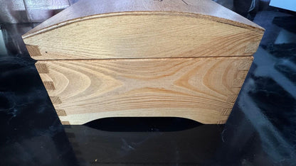 Personalised Antique Pine Style Metal Detectorist's Finds Box