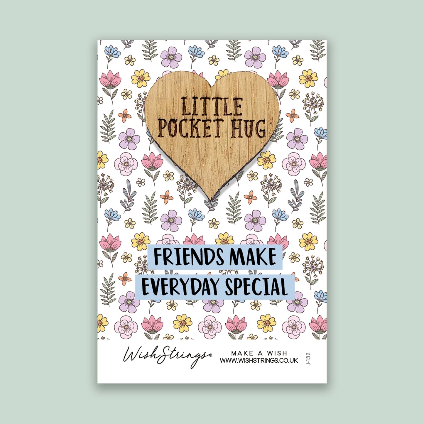 Pocket Hug - Friends Make Every Day Special | Thoughtful Long Distance Gift | Keepsake Token for Sending Hugs to a Special Friend