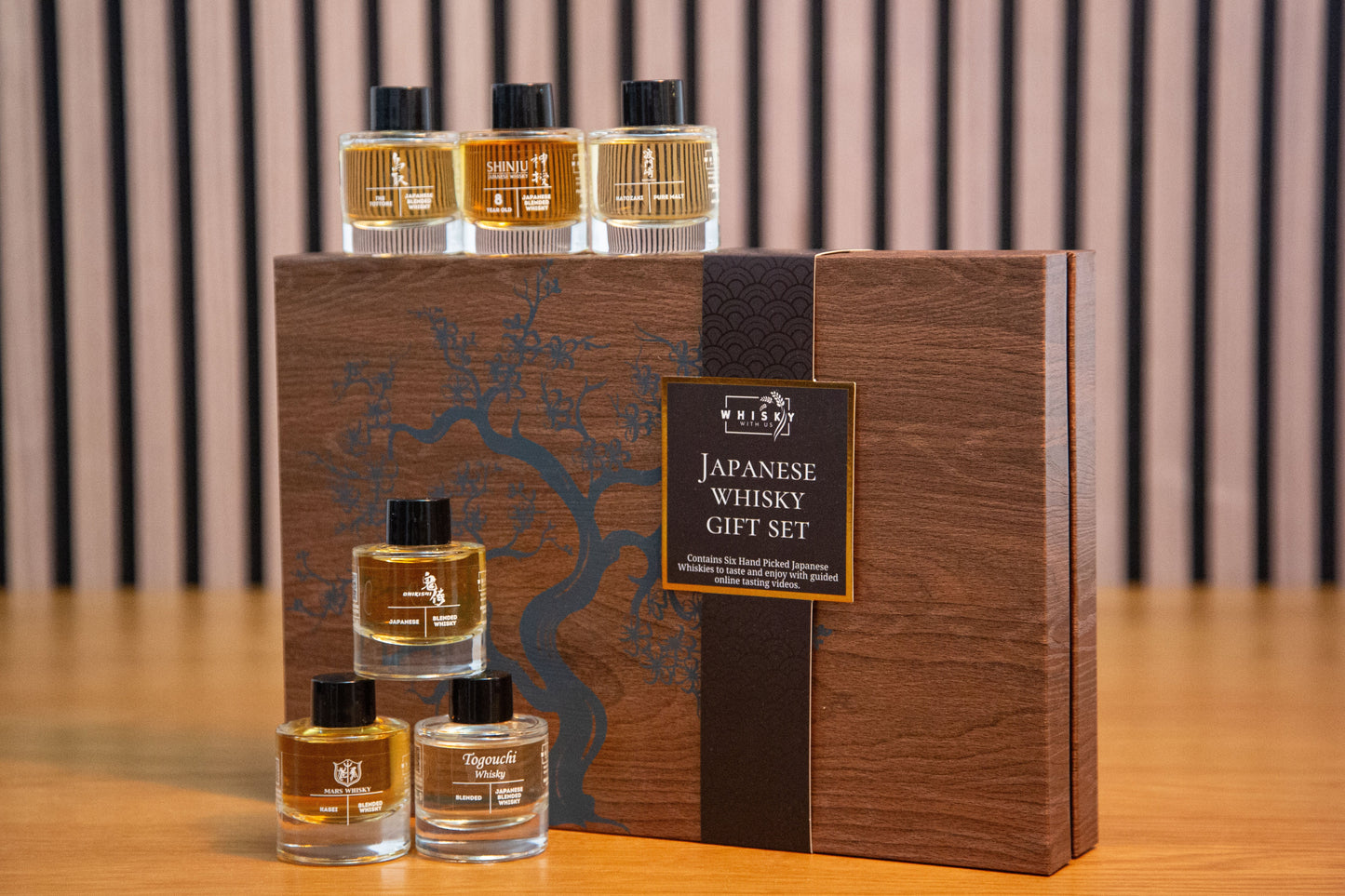 Whisky With Us Japanese Whisky Tasting Set – 6 Premium Miniature Japanese Whiskies