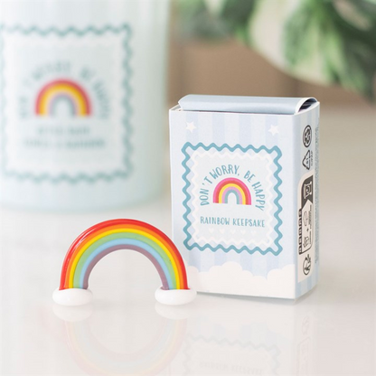 Set of 24 Pocket Positivity Rainbow Glass Keepsake Gifts in Display