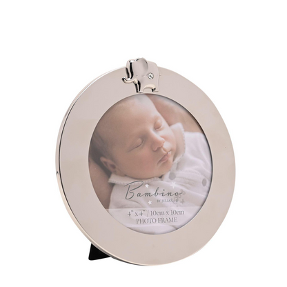 Bambino Round Frame 4" x 4"  - Elephant