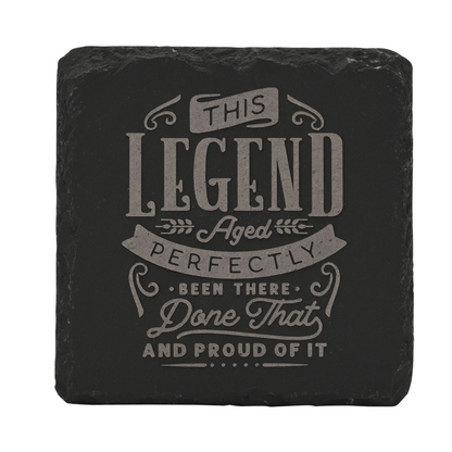 Harvey Makin Legend Slate Coaster - Perfect