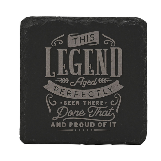 Harvey Makin Legend Slate Coaster - Perfect